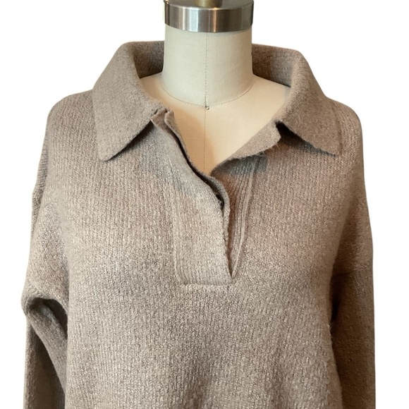 RDI Johnny Collar Soft Long Sleeve Sweater Oversized XS EUC - Picture 2 of 13